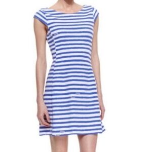 Lilly Pulitzer Briella Fit &‎ Flare Cap Sleeve Striped Dress M